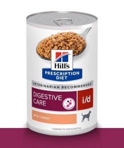 1 Lata Hill's Prescription Diet Canine i/d, Cuidado Digestivo, con Pavo para Perro, 369 g