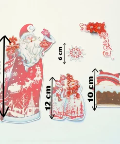 Alternative view of 10 Planillas Calcomania 3D Stickers de Santa Claus  $21.6 c/u