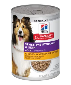 1 Lata Hill's Science Diet Perro Adulto Sensitive Skin and Stomach Piel and Estomago Sensible 363 gr